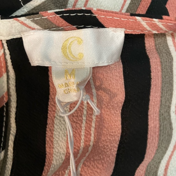 Striped romper/pants jumpsuit - Picture 2 of 7